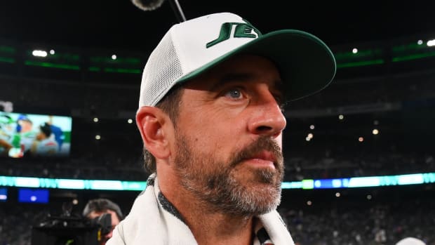 New York Jets quarterback Aaron Rodgers  New York Jets quarterback Aaron Rodgers